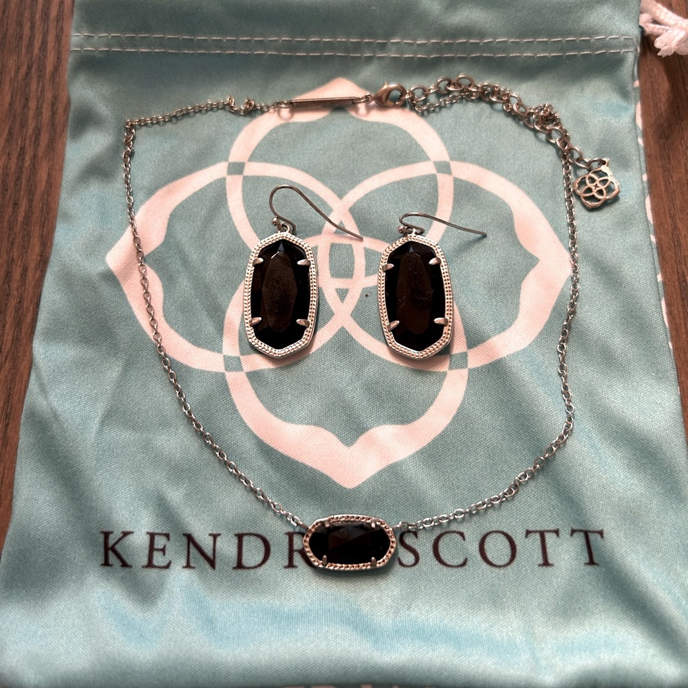 Kendra Scott Set- Dani Drop Earrings and Elisa Necklace